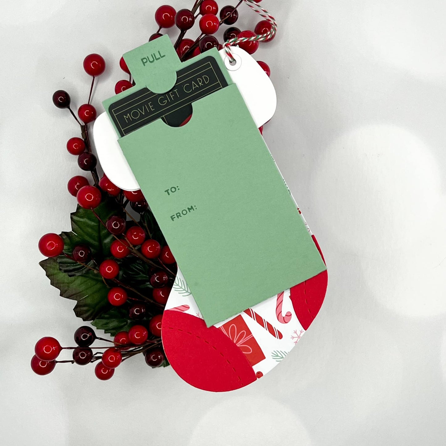 Stocking Gift Card Holder Die