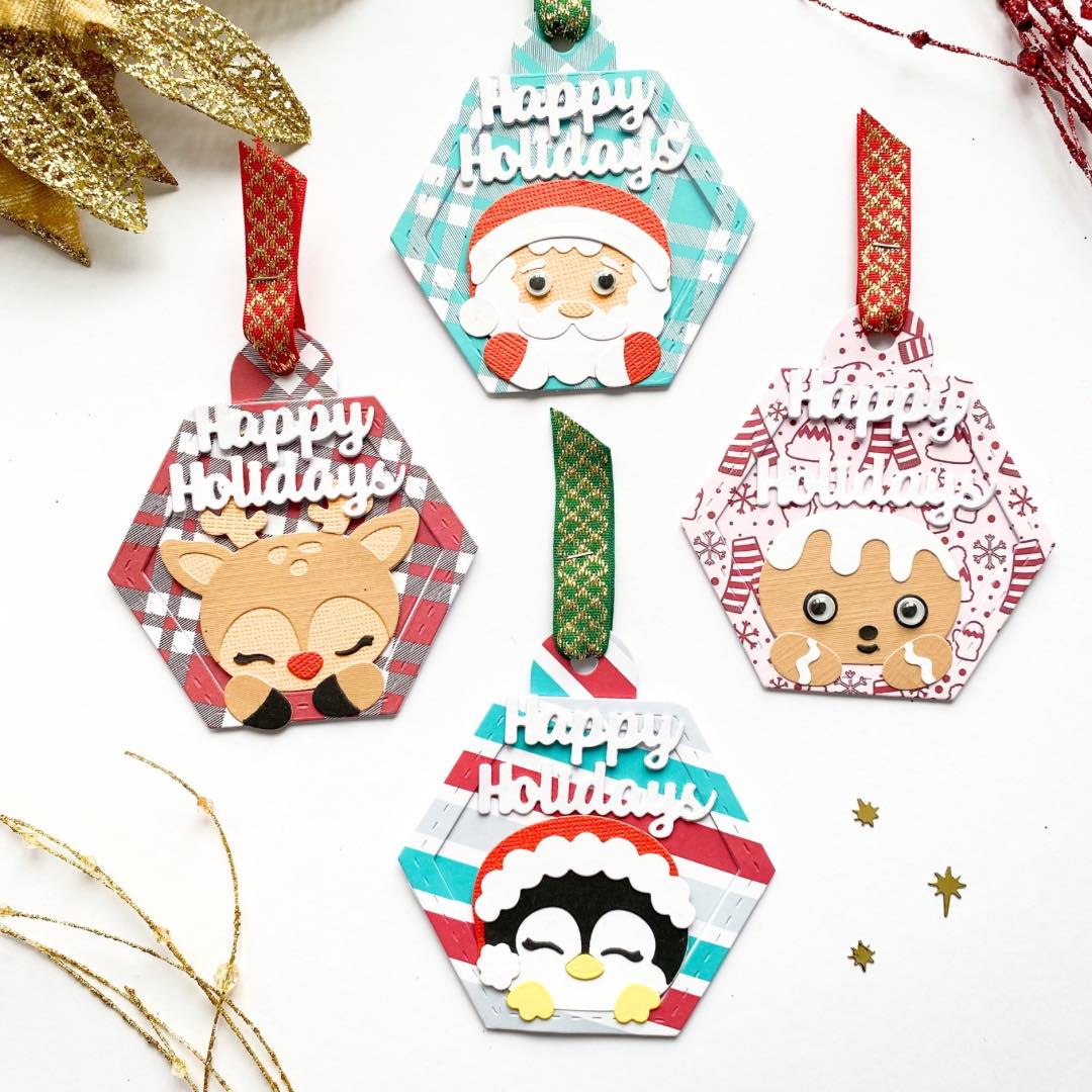 Hexagon and Nativity Ornament Add-On Die Bundle