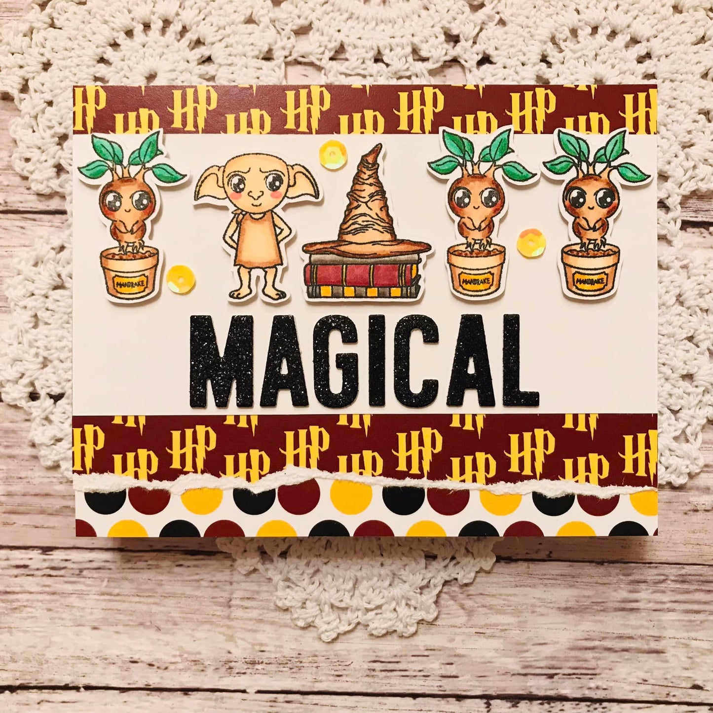 Wizard World Stamps and 6x6 paper pad  Bundle