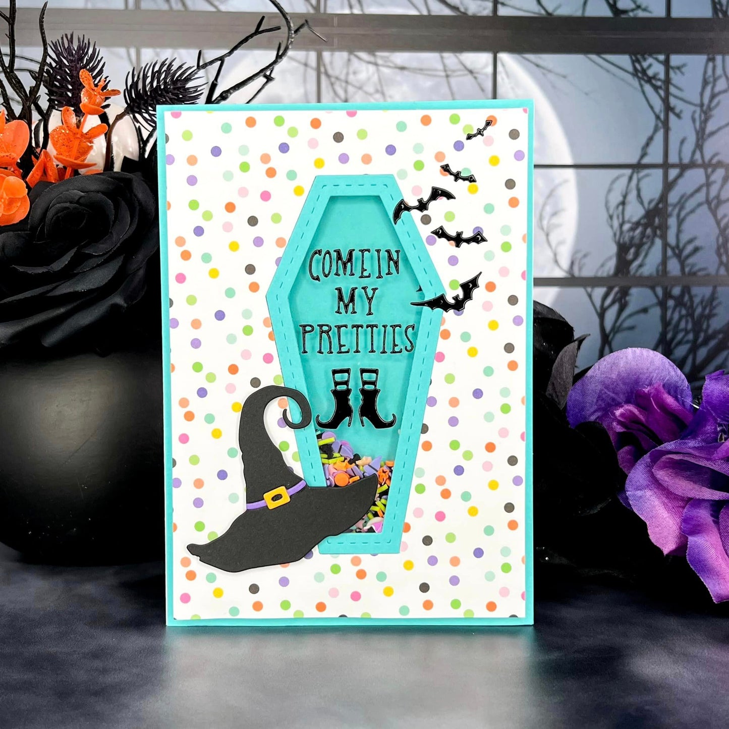 Halloween Coffin Add on Die