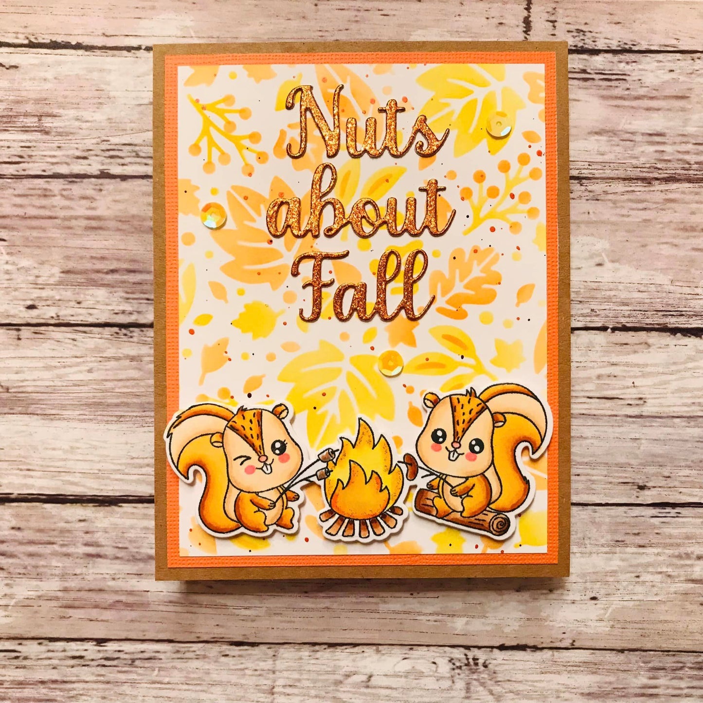 Nuts About Fall & Fall Into Autumn die sets