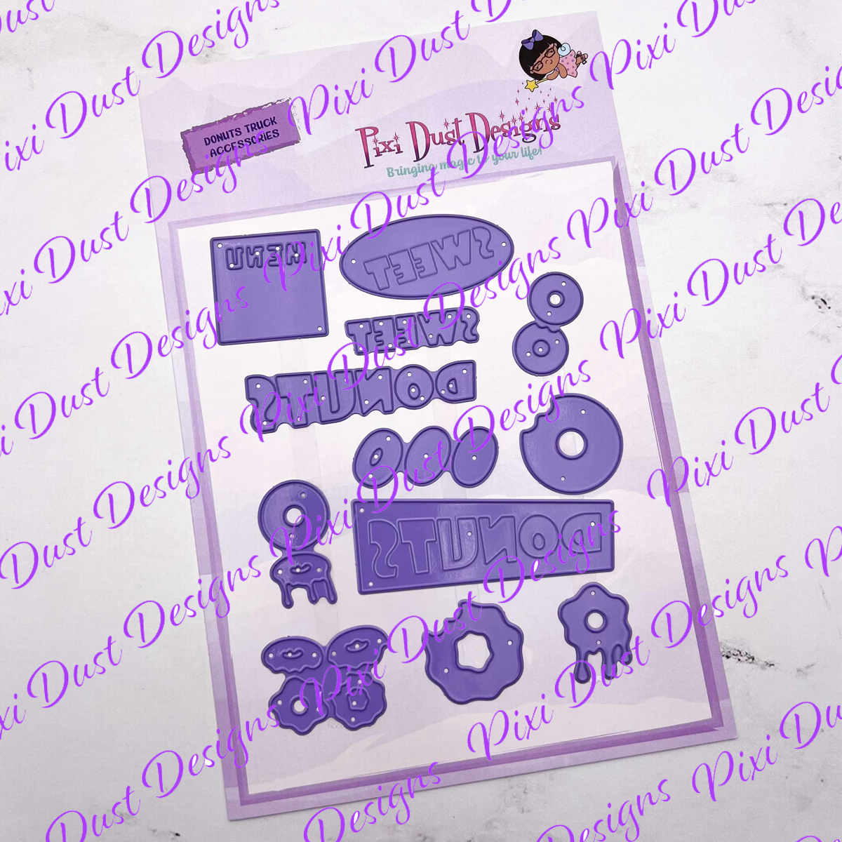 Donuts Truck Accessories Die Set