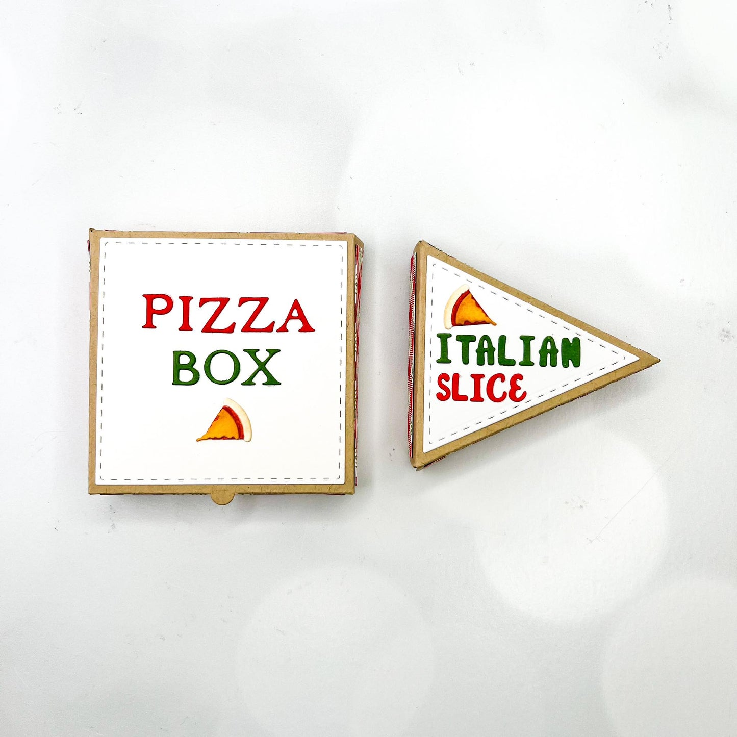 Pizza Box, Slice Box, and Pizza Time Die Set Bundle