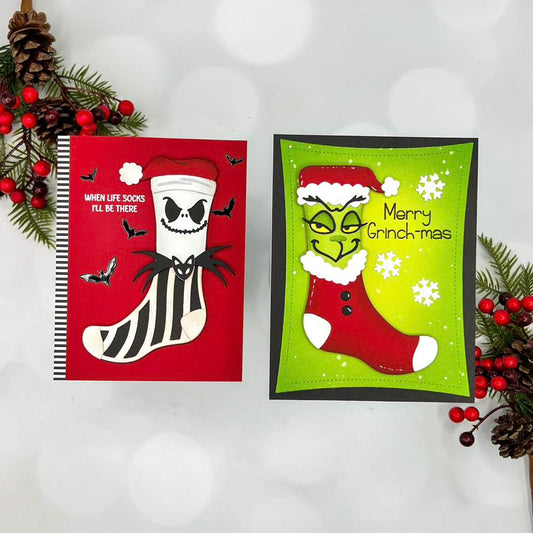 Grinch and Jack Socks Die