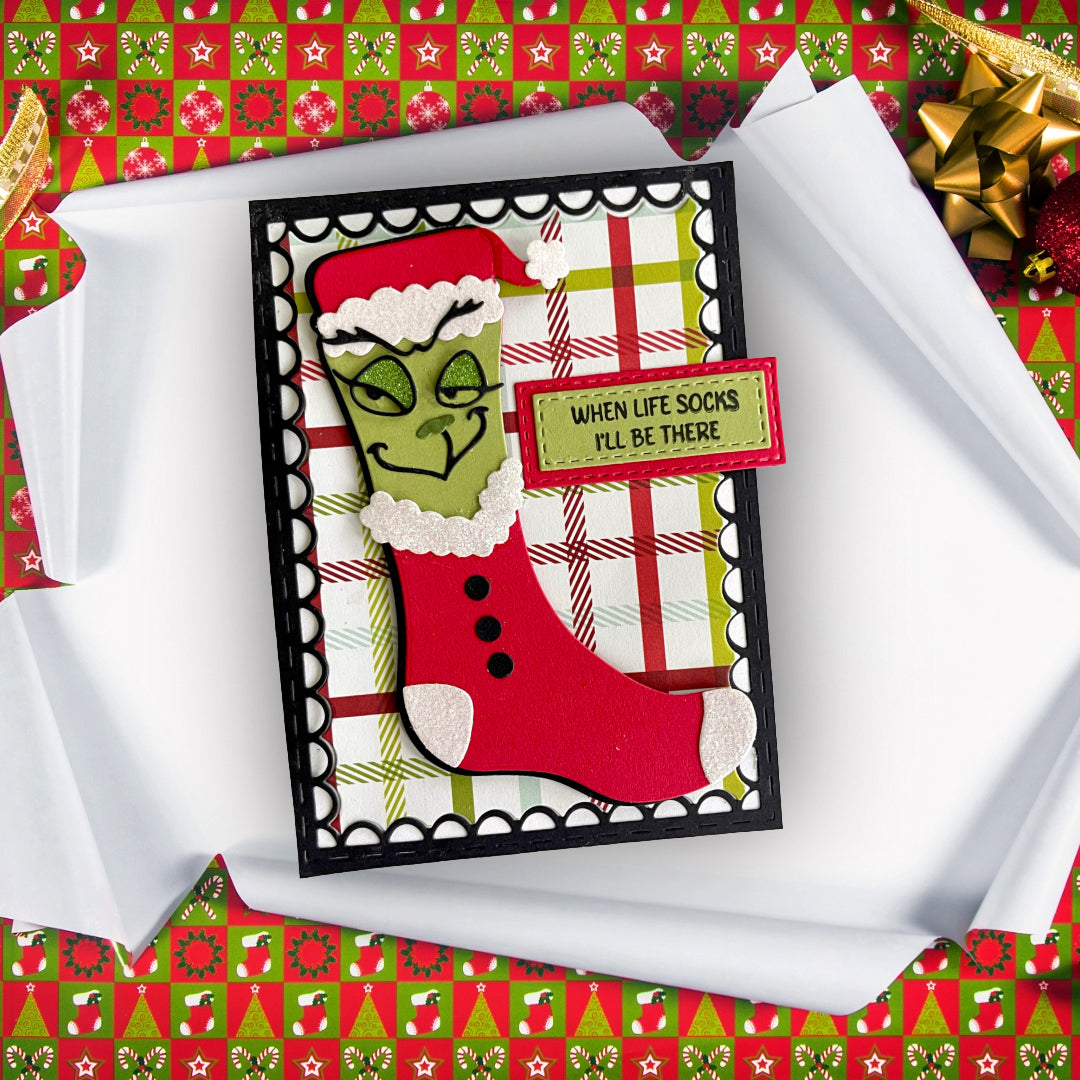 Grinch and Jack Socks Die