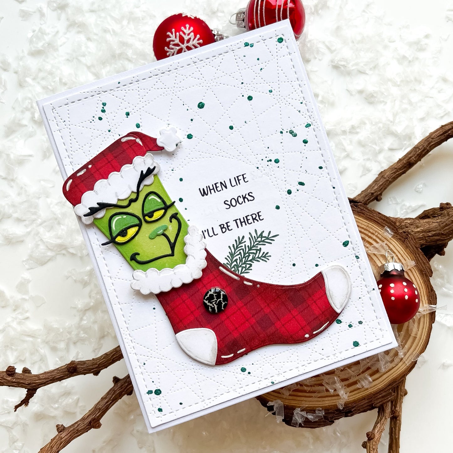 Grinch and Jack Socks Die