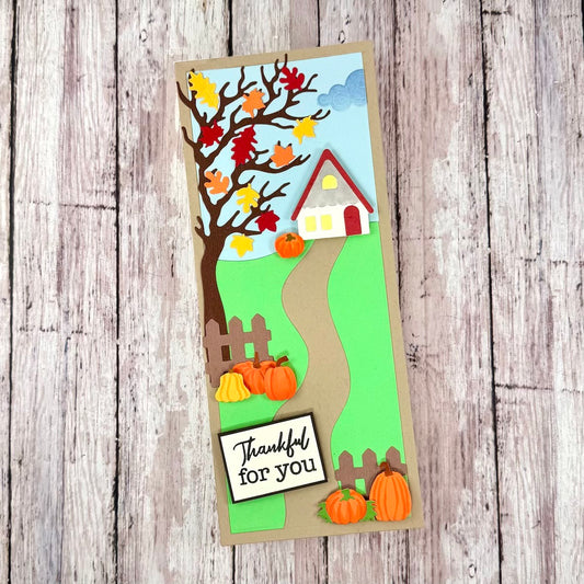 Hello Autumn Slimline Die