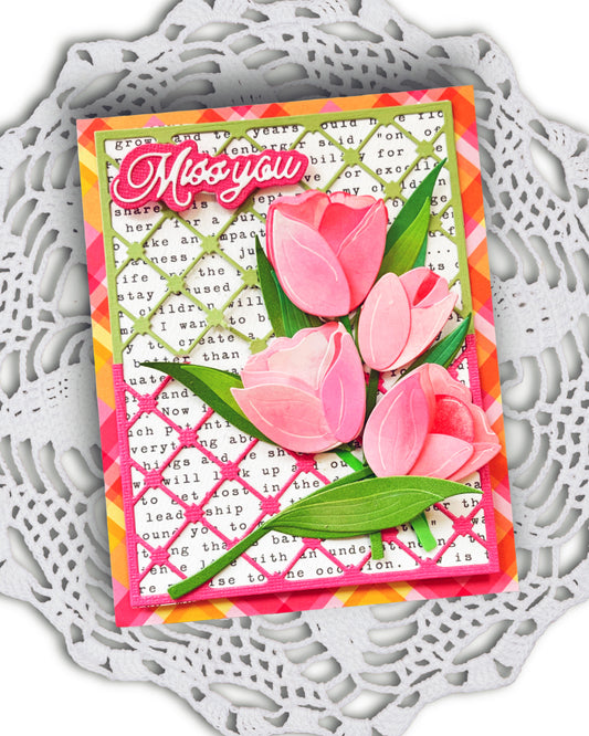 Elegant Trellis Background Die