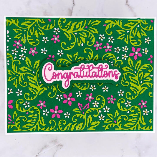 Blooming Flourish Background Die