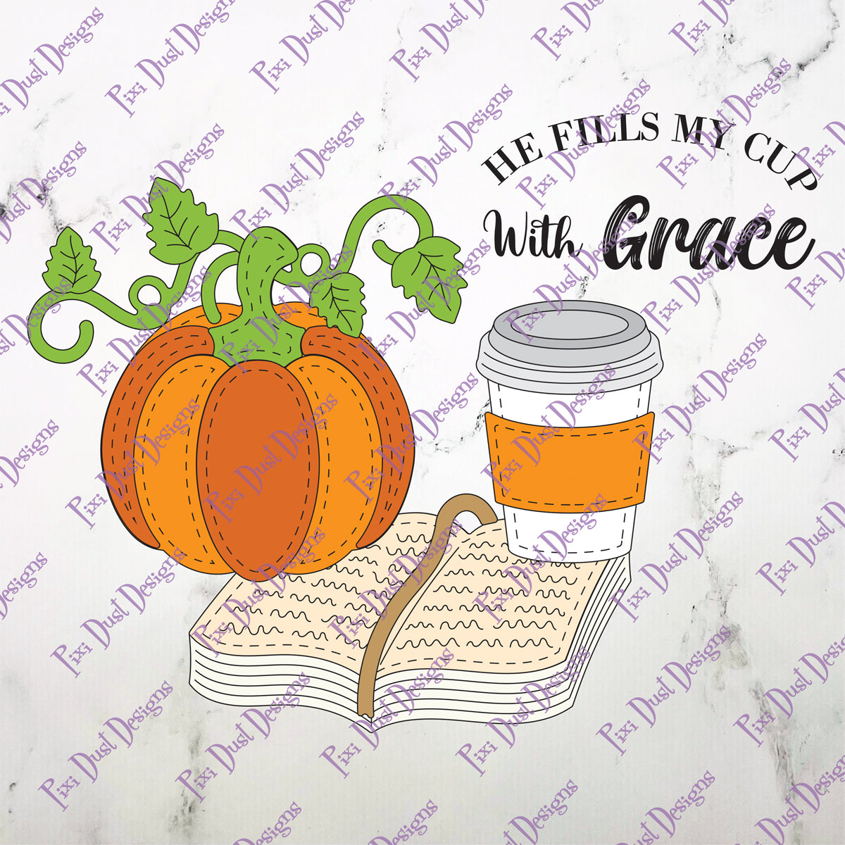 He Fills my Cup with Grace Die
