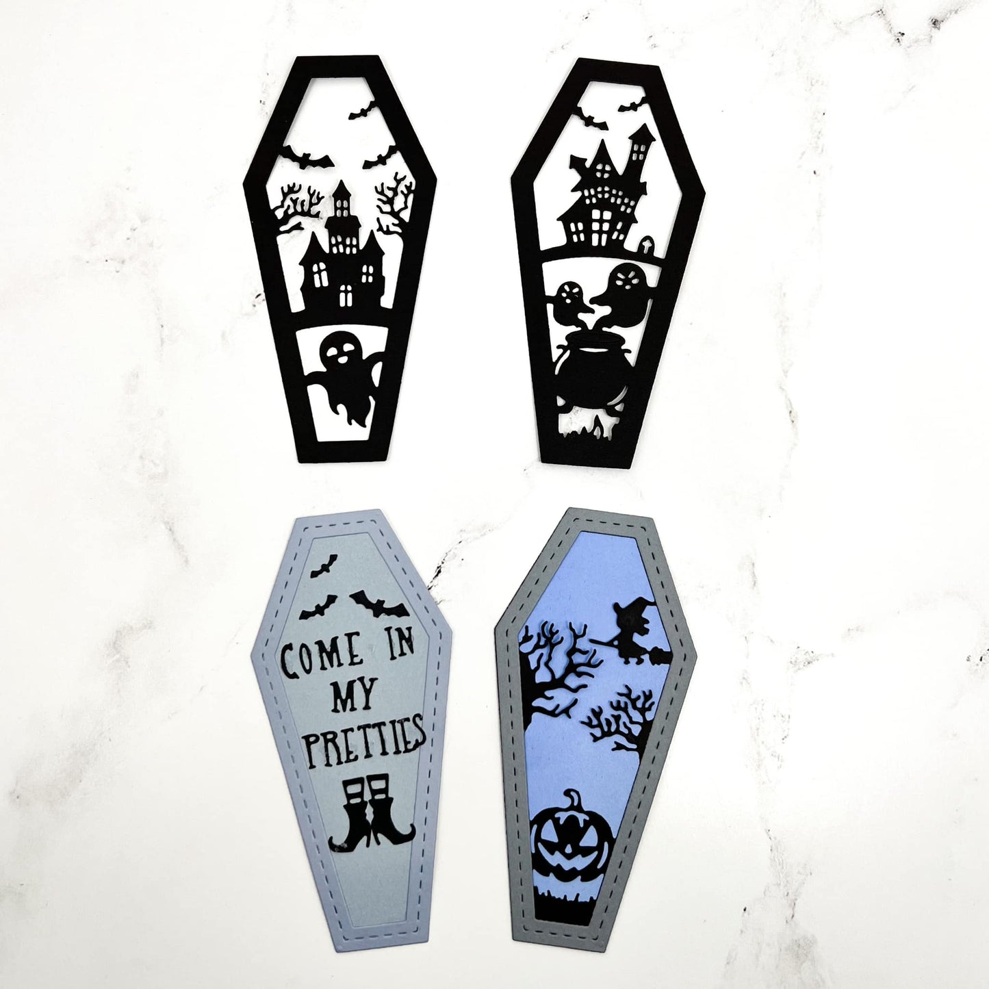 Halloween Coffin Add on Die