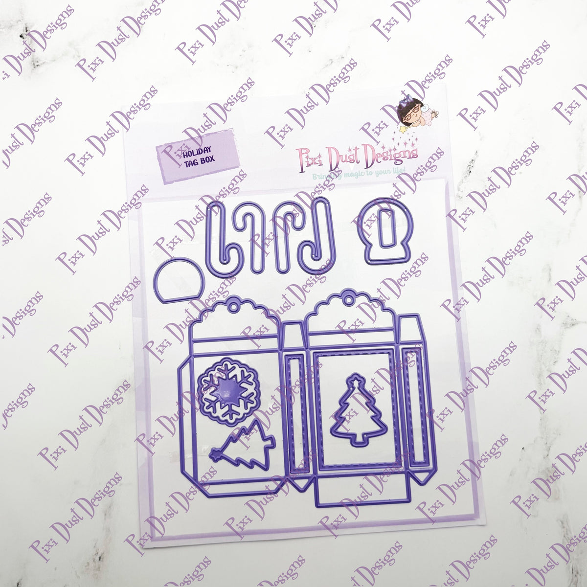 Holiday Tag Box Die