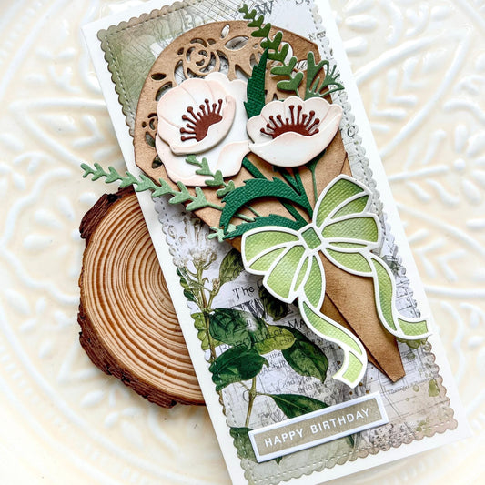 Calla, Foliage, Poppy, Bouquet Wrap Die set Bundle