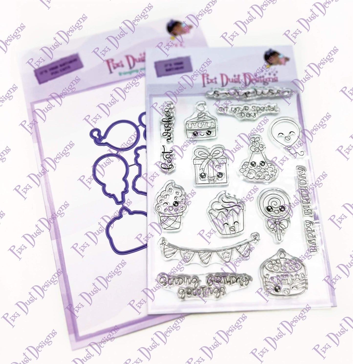 It's Your Birthday stamp and Pixi Cuts Die Bundle