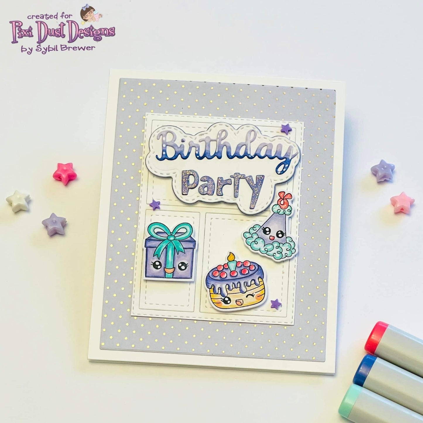 It's Your Birthday stamp and Pixi Cuts Die Bundle