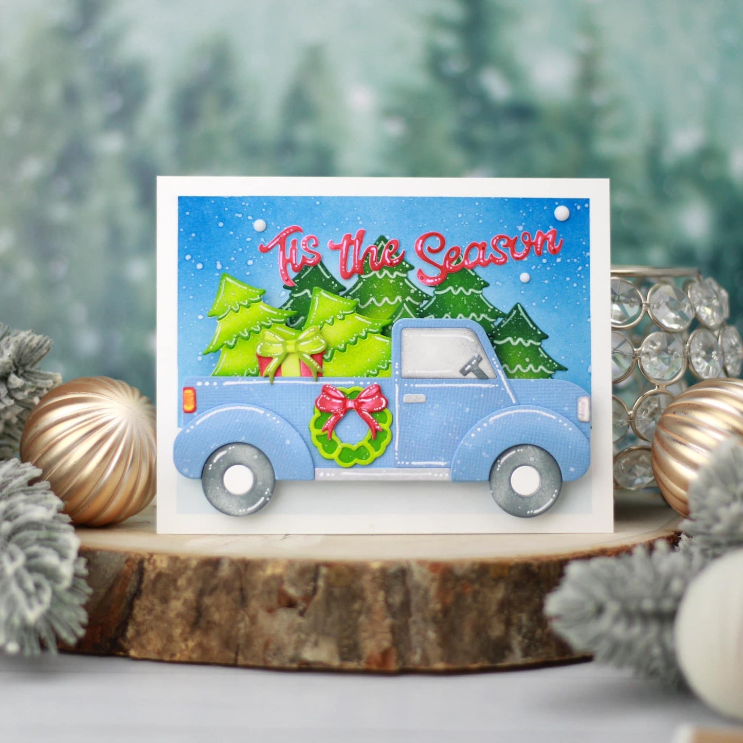 Christmas Accessories VT and Vintage truck Die Bundle