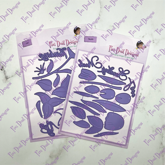 Tulips and Lily Die set Bundle