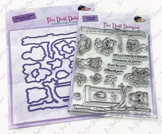 Woodland Friends stamp and die set Bundle