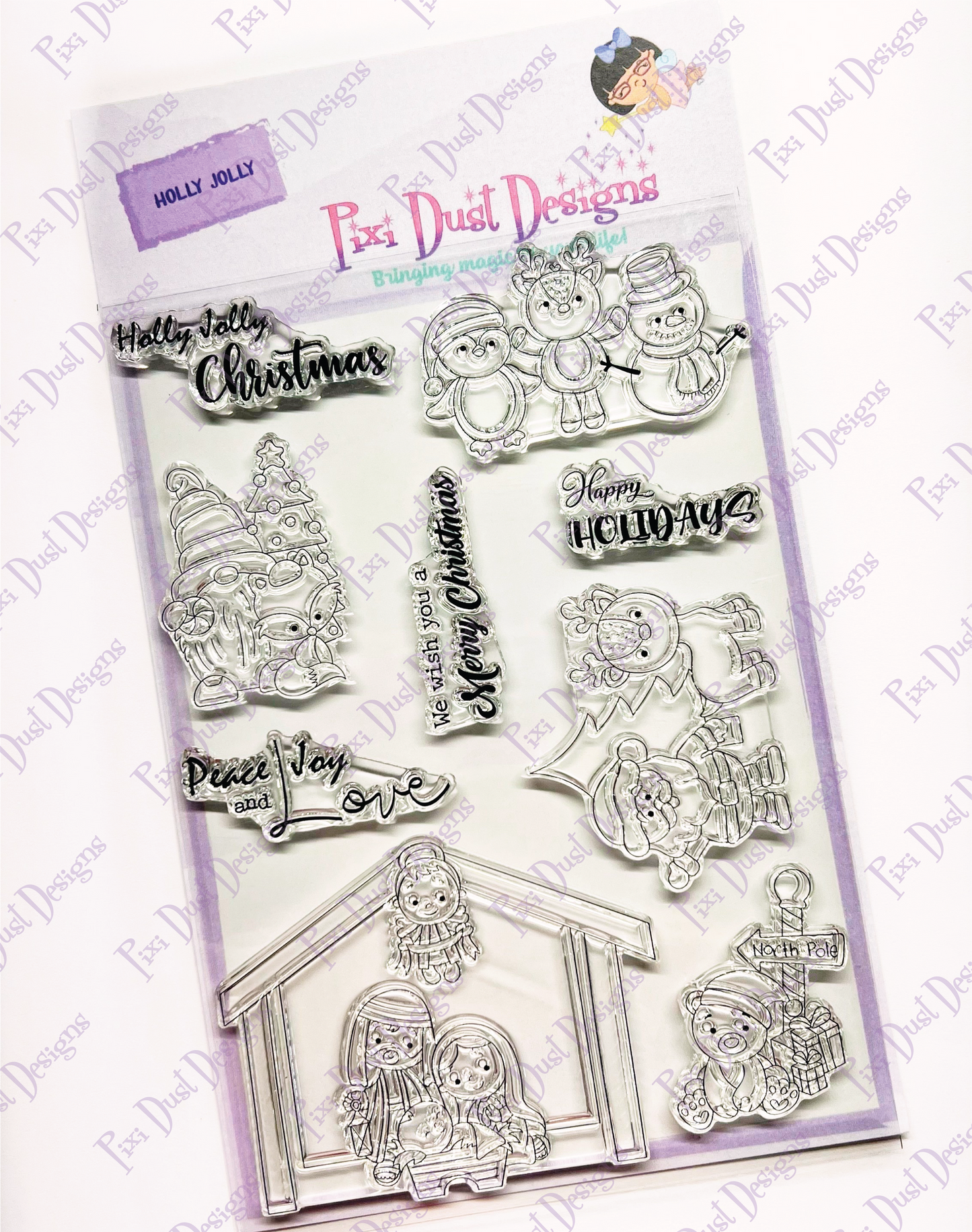 Holly Jolly stamp set