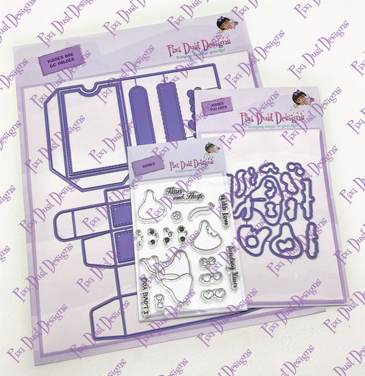 Kisses mini stamp and Pixi Cuts and Gift Card Box Die Bundle