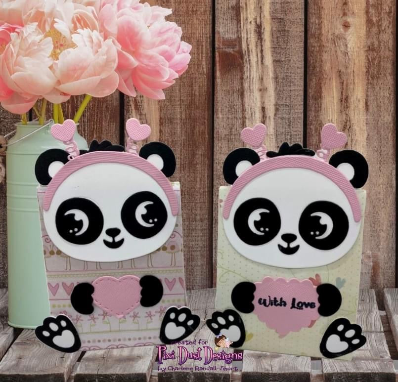 Panda Love Bag Die set