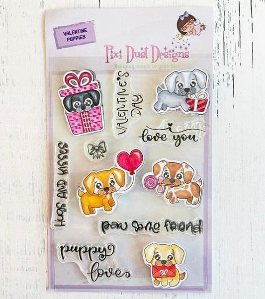Valentine Puppies Stamp Set