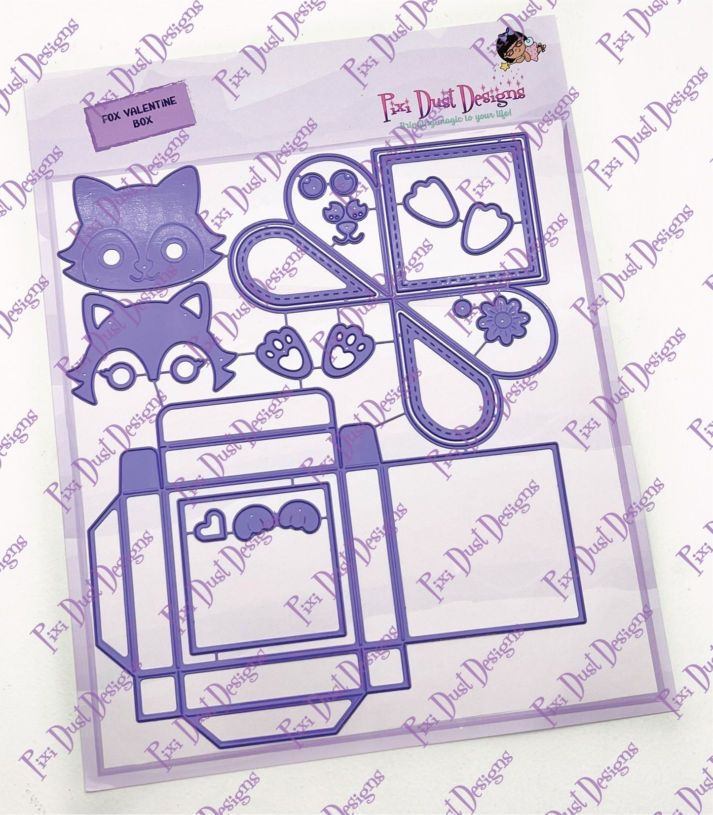 Fox Valentine Box die set