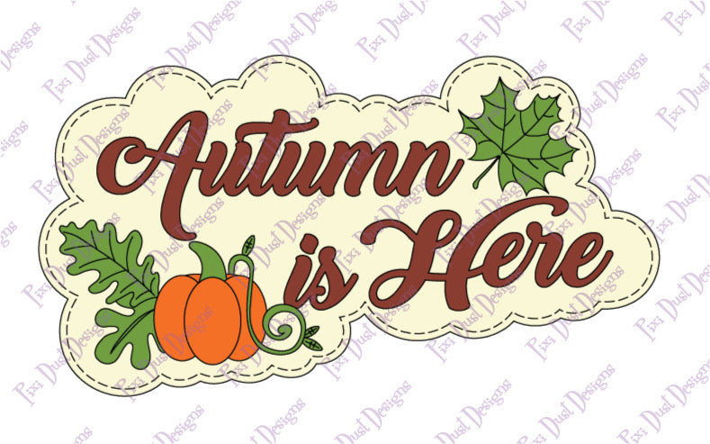 Autumn Is Here & Autumn Blessings Sentiment die set