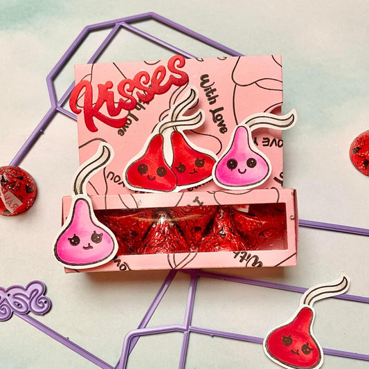Kisses Box Gift Card Holder die set