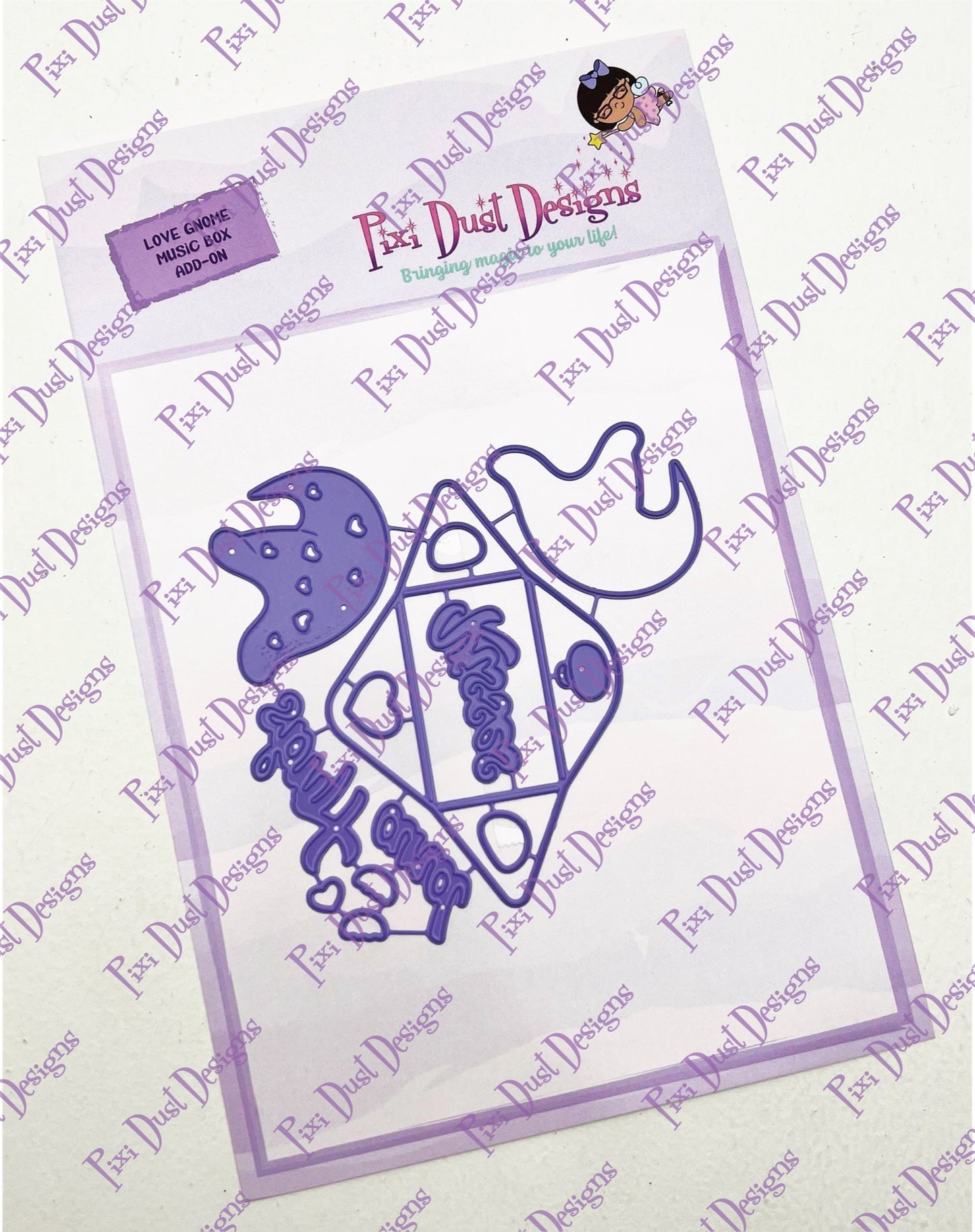 Love Gnome Music Box Add-on Die