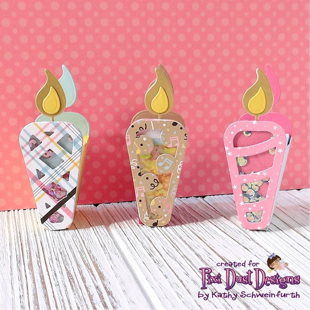 Birthday Cupcake Candle and Sentiments Die Set Bundle