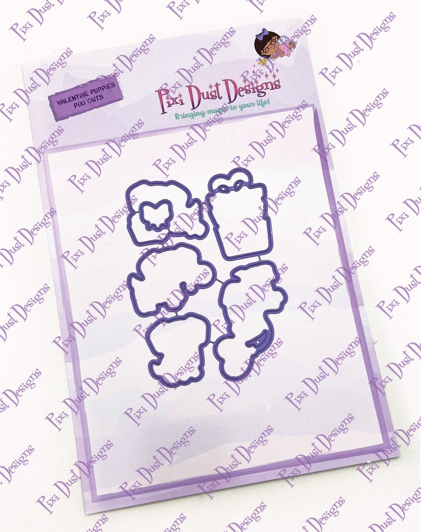 Valentine Puppies Pixi Cuts die set