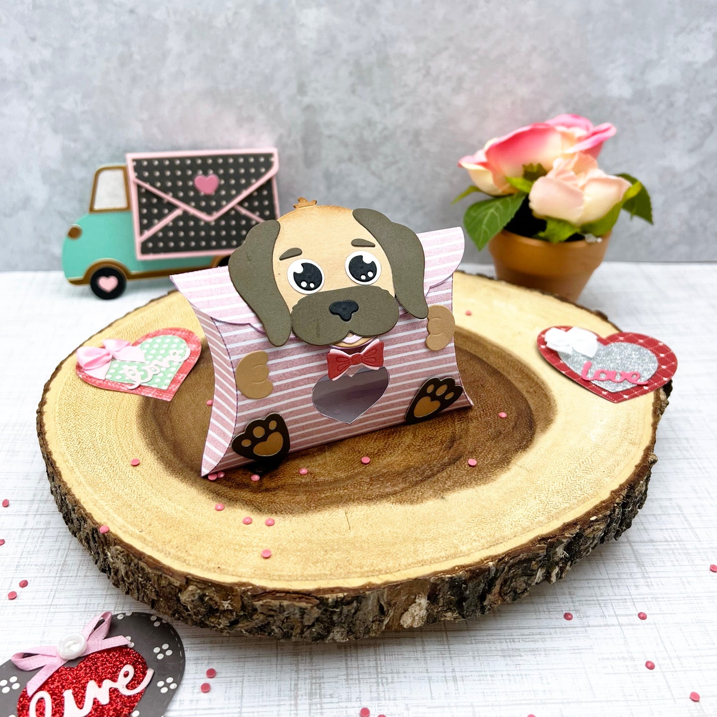Puppy Love Pillow Box Die