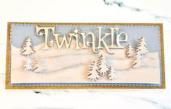 Hills and Scalloped Slimline Die Cut bundle